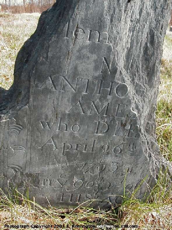 ANthony Ames' headstone